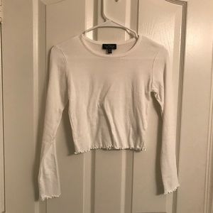 White crop top